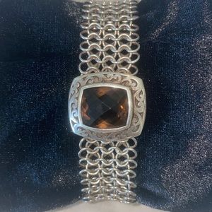 Lois Hill Smokey Topaz sterling silver bracelet